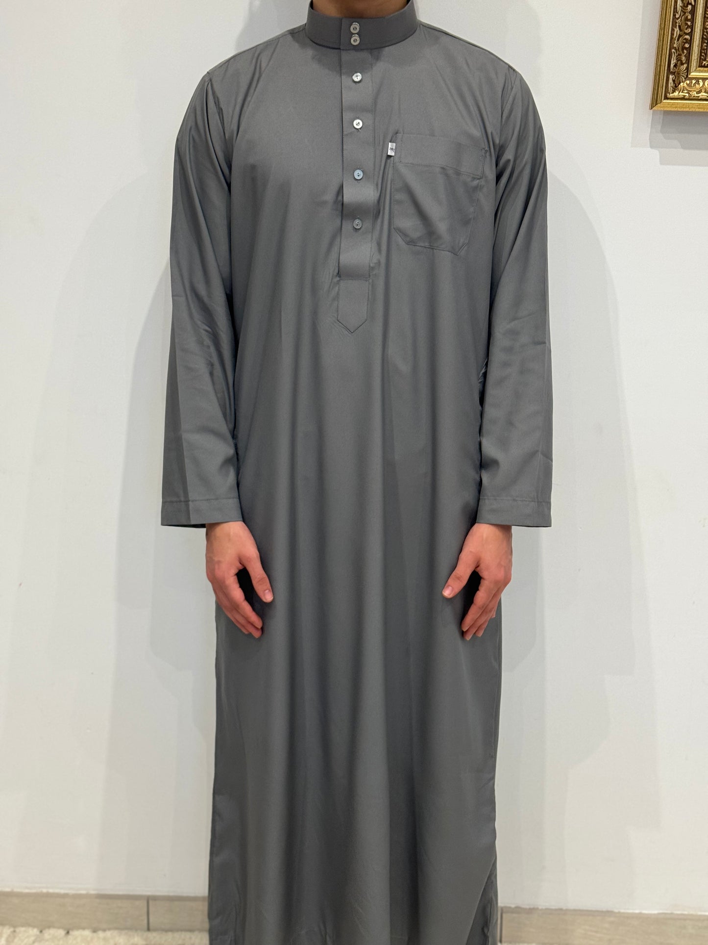 Qamis Qatari - Gris Anthracite